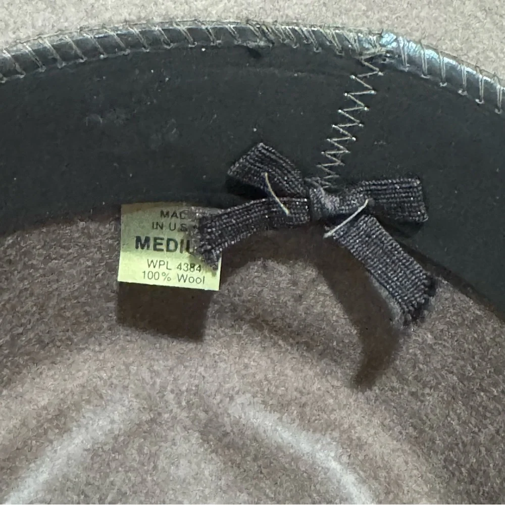 Goorin Bros Brown Wool Hat‎ Braided Trim Size M